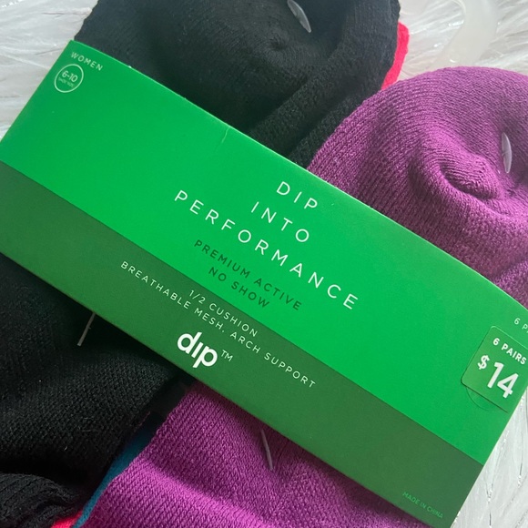 3/$20 Dip into Performance Premium Active No Show Socks, 6 pack - Picture 3 of 9